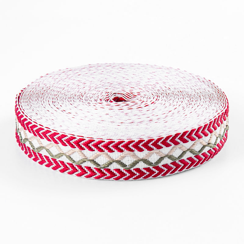 2,5 cm mesh dobbeltsidig overlocksengetøy Jacquard Webbing